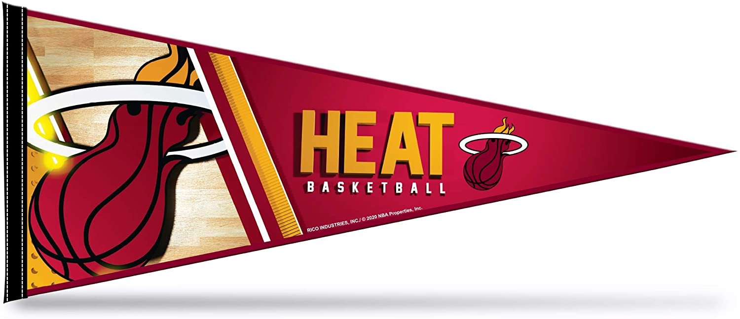 Miami Heat Pennant 12x30 Inch Soft Felt by Fielders Choice