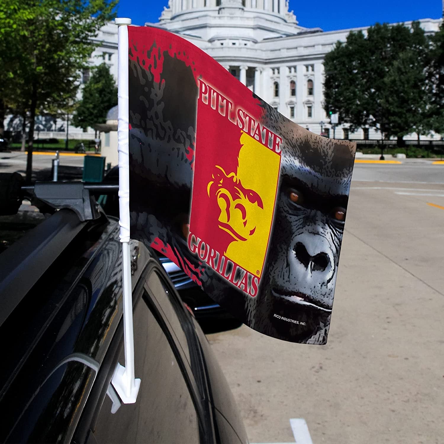 Pittsburg State University Gorillas Car Flag by Fielders Choice