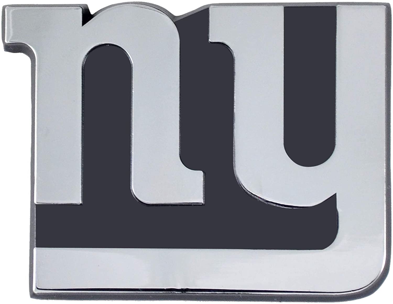 New York Giants Solid Metal Raised Auto Emblem Decal Adhesive Backing by Fielders Choice