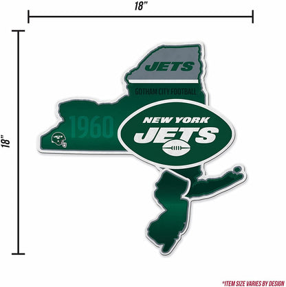 New York Jets Pennant State Shape 18 Inch Soft Felt by Fielders Choice