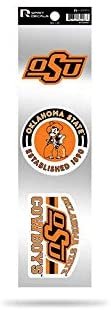 Oklahoma State Cowboys 3 Piece Retro Spirit Decals Premium Throwback Stickers by Fielders Choice