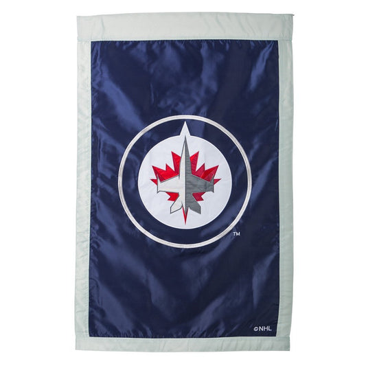 Winnipeg Jets Premium 2-Sided Banner House Flag, Applique & Embroidered, 28x44 Inch by Fielders Choice