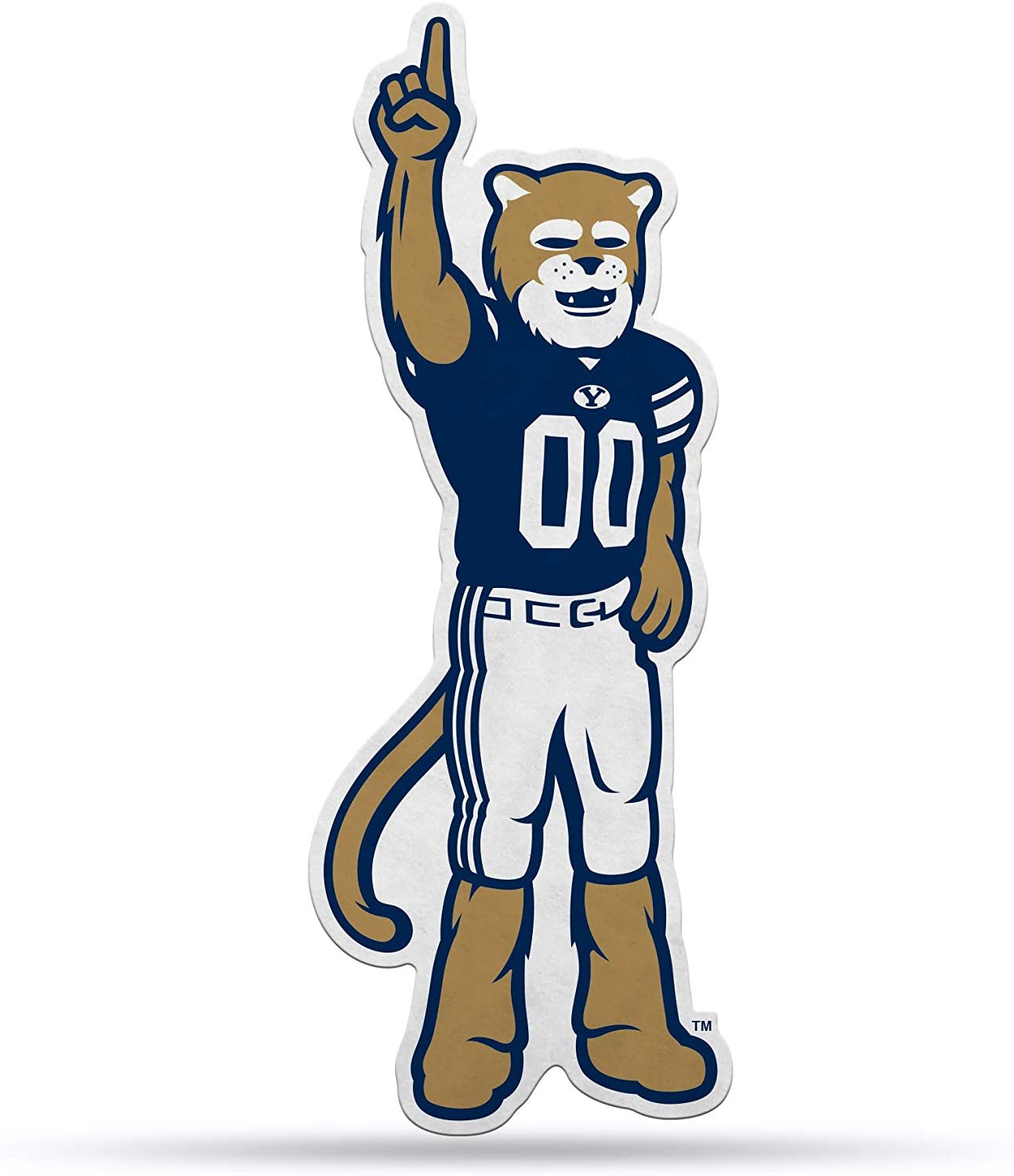 BYU Cougars Pennant Mascot Design 18 Inch Felt Brigham Young University by Fielders Choice