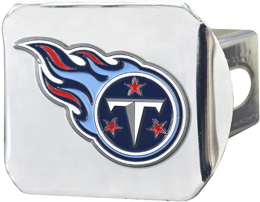 Tennessee Titans Hitch Cover Solid Metal with Raised Color Metal Emblem 2" Square Type III by Fielders Choice