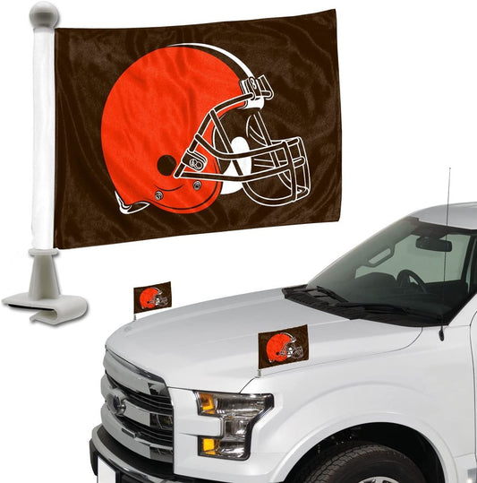 FANMATS ProMark NFL Cleveland Browns Flag Set 2-Piece Ambassador Style, Team Color, One Size by Fielders Choice