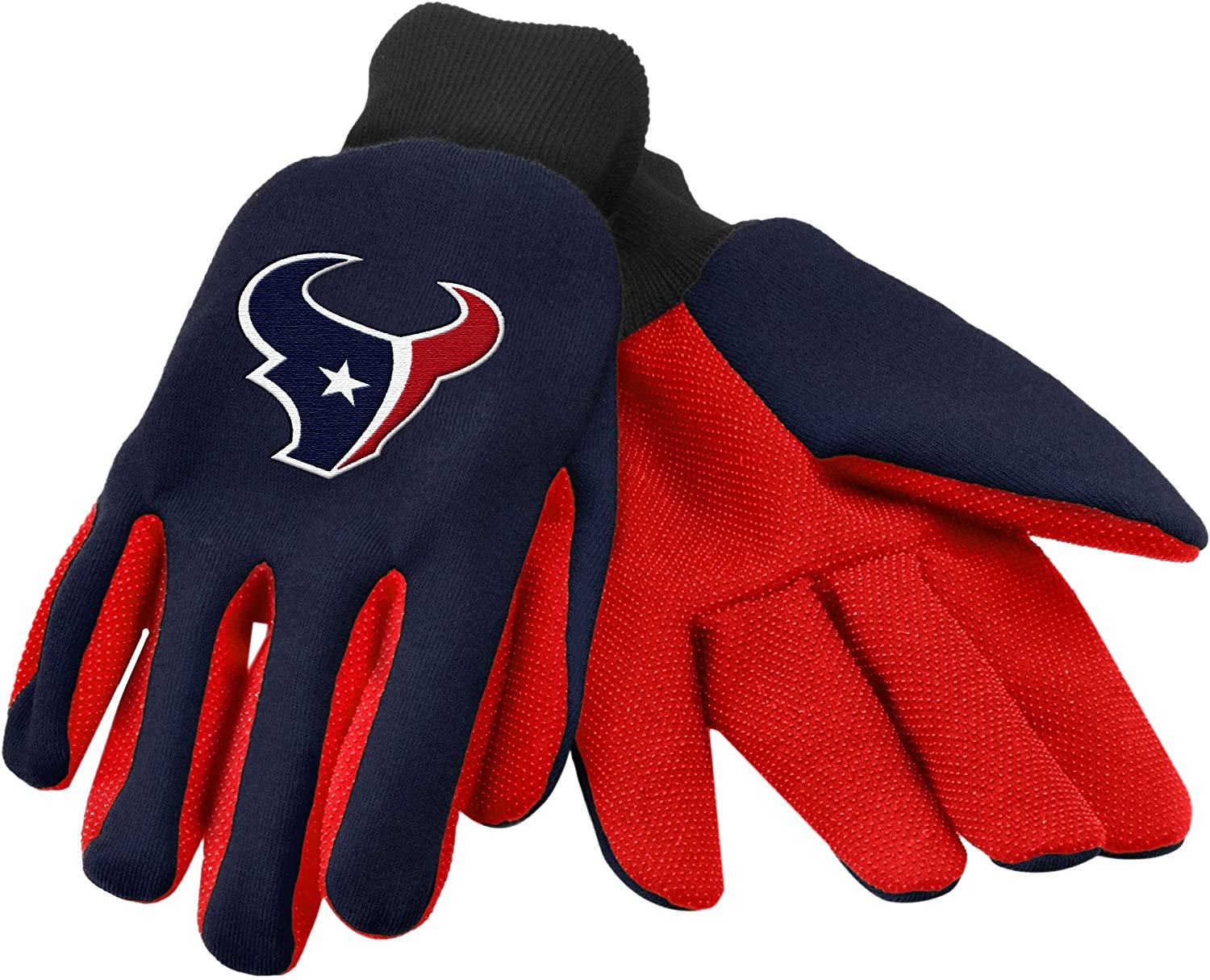 Houston Texans Colored Palm Utility Work Gloves by Fielders Choice