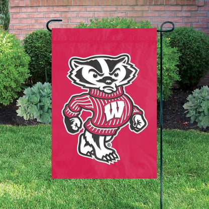 University of Wisconsin Badgers Premium Garden Flag Banner Applique Embroidered 12.5x18 Inch by Fielders Choice