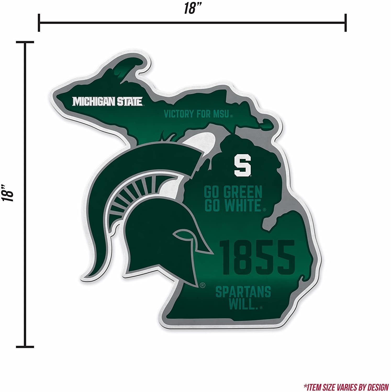 Michigan State Spartans Pennant State Shape 18 Inch Soft Felt University of by Fielders Choice