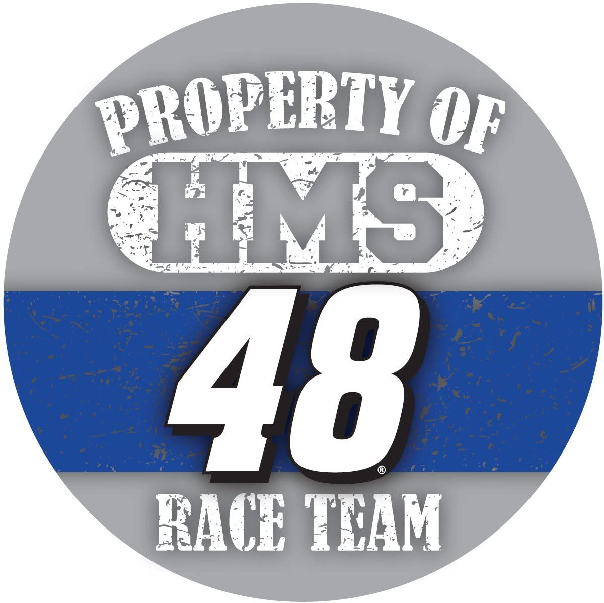 NASCAR #48 Jimmie Johnson 4" Round "Property Of" Race Team Magnet-New for 2016! by Fielders Choice