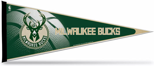 Milwaukee Bucks Felt Pennant 12x30 Basketball by Fielders Choice