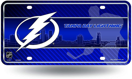 Tampa Bay Lightning Metal Auto Tag License Plate, City Design, 12x6 Inch by Fielders Choice