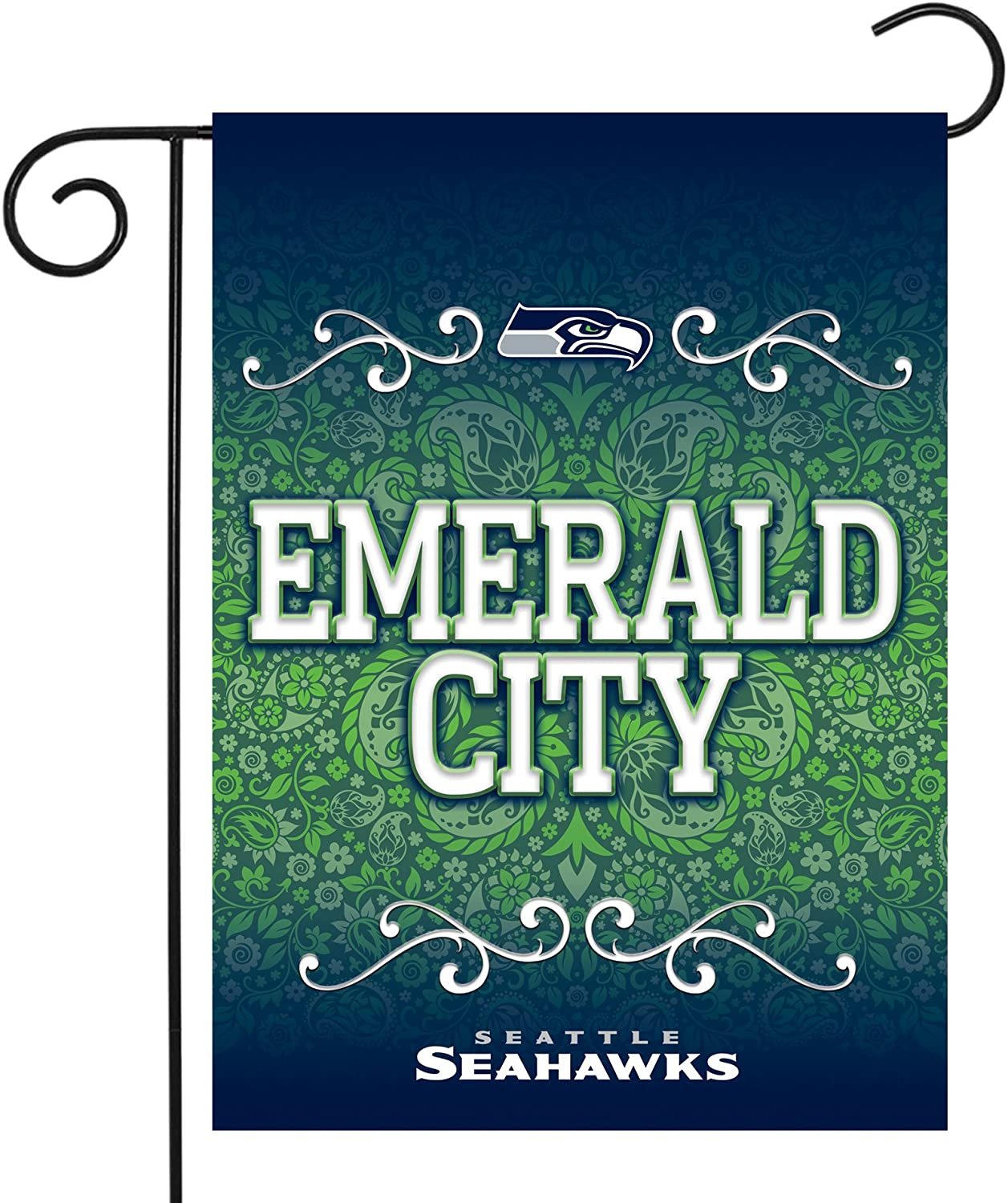 Seattle Seahawks Premium Garden Flag Banner, Double Sided, 13x18 Inch by Fielders Choice