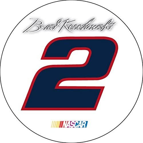 Brad Keselowski #2 4" Round Vinyl Magnet Auto Home Nascar Racing by Fielders Choice