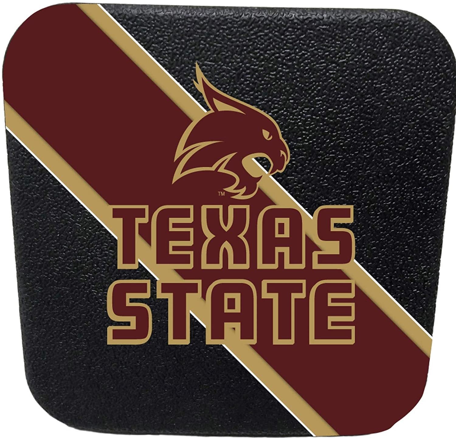 Texas State Bobcats Rubber Plastic Hitch Cover Plug Trailer Auto University by Fielders Choice