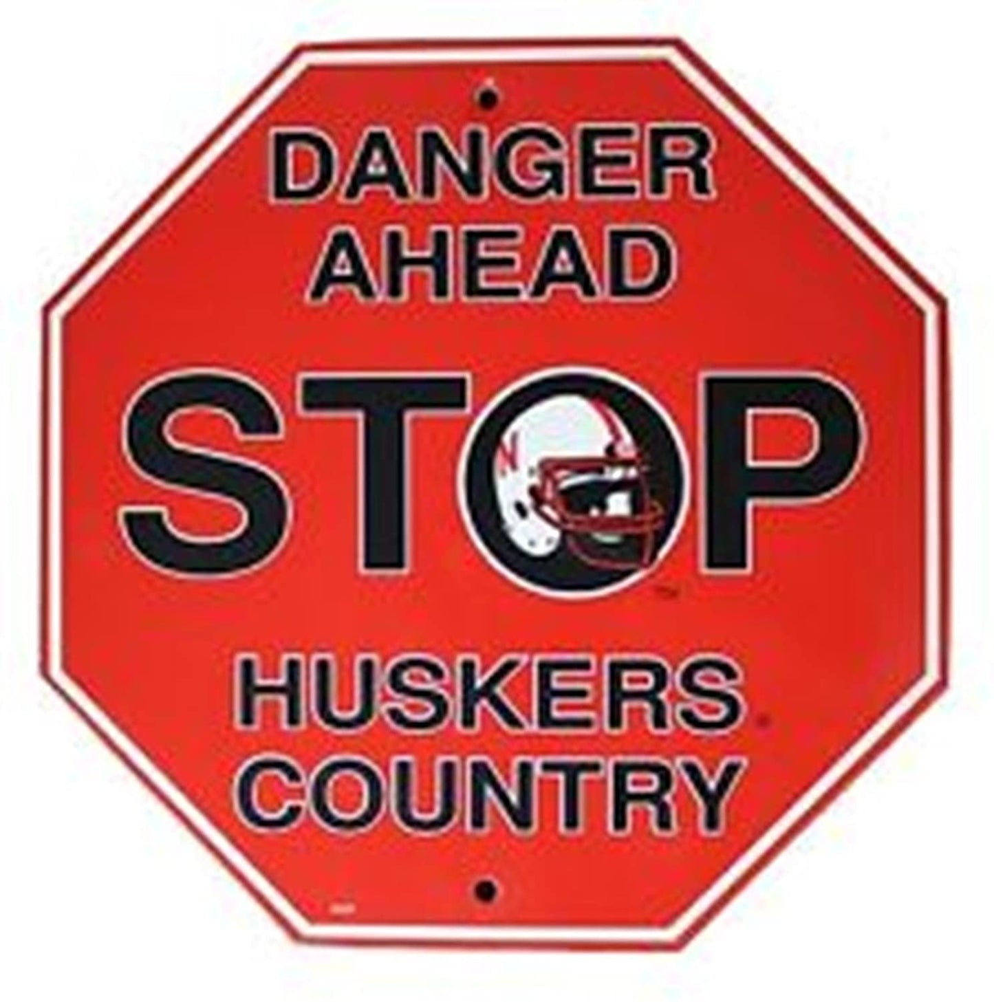 Nebraska Cornhuskers PV 12" Plastic Wall STOP Sign Country University of by Fielders Choice