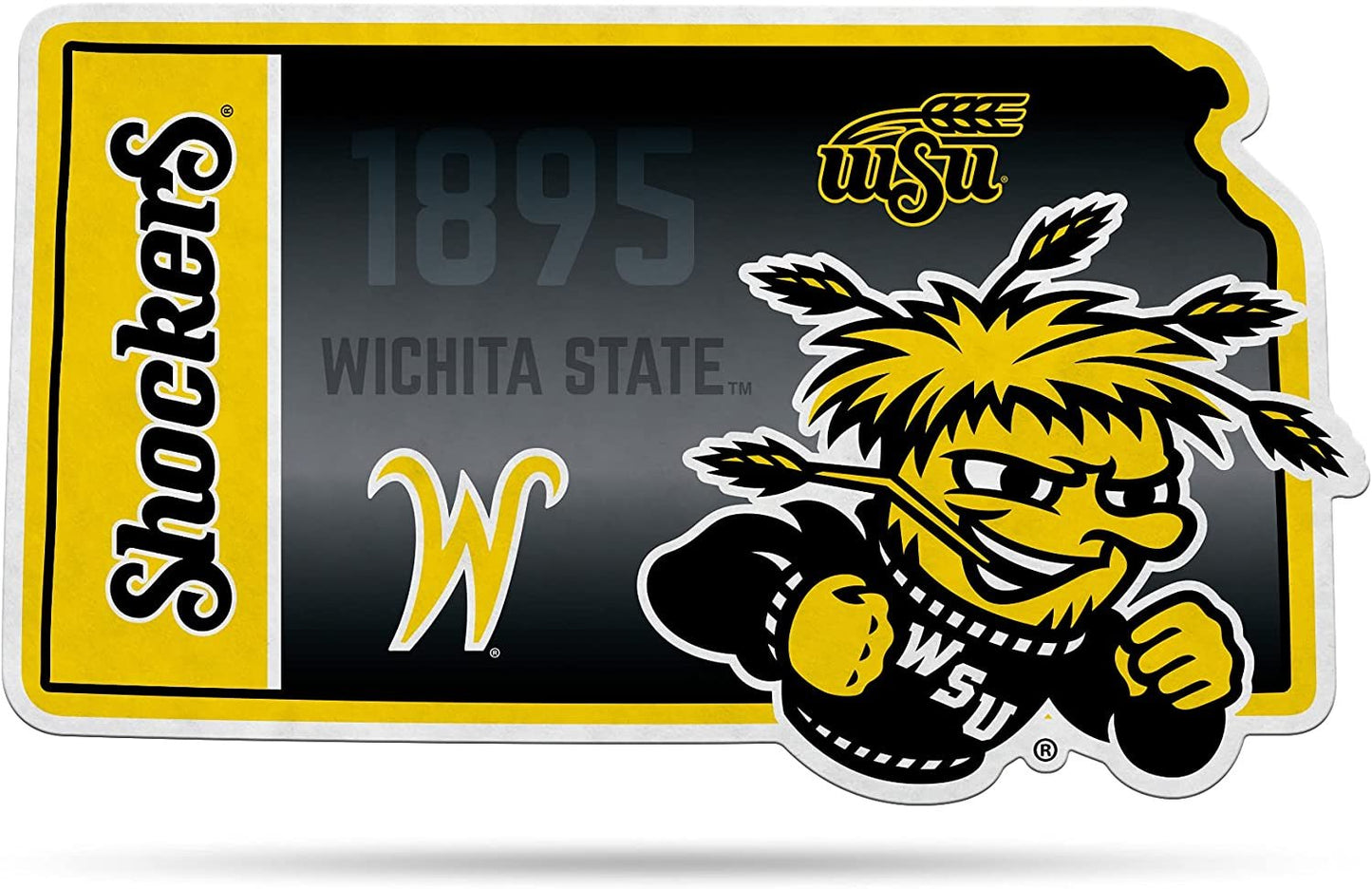 Wichita State Shockers Pennant State Shape 18 Inch Soft Felt University of by Fielders Choice