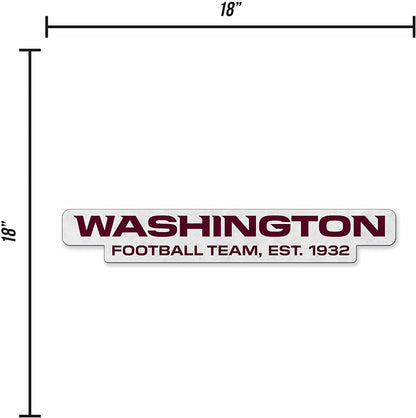 Washington Commanders Football Team Soft Felt Pennant, Logo Design, Shape Cut, 18 Inch, Easy To Hang by Fielders Choice