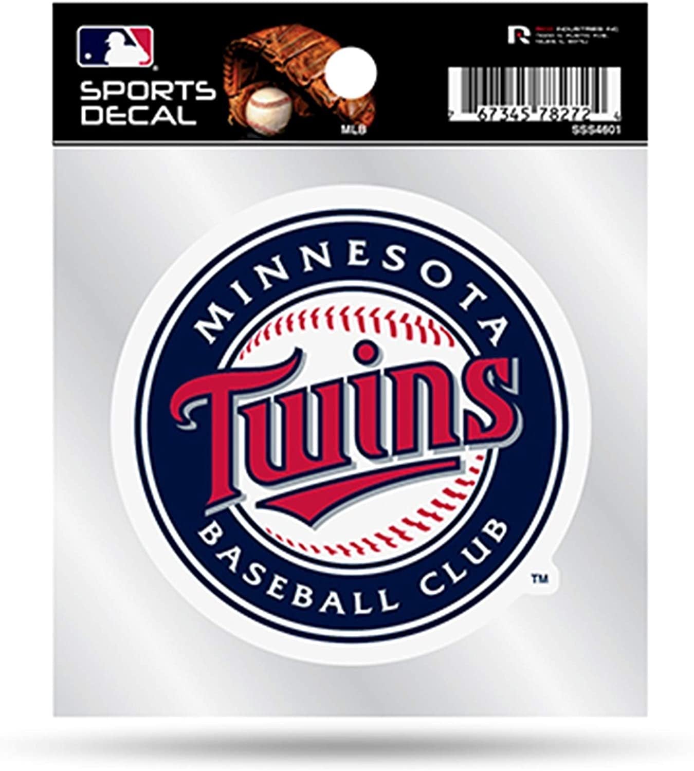 Minnesota Twins Premium 4x4 Decal with Clear Backing Flat Vinyl Auto Home Sticker Baseball by Fielders Choice