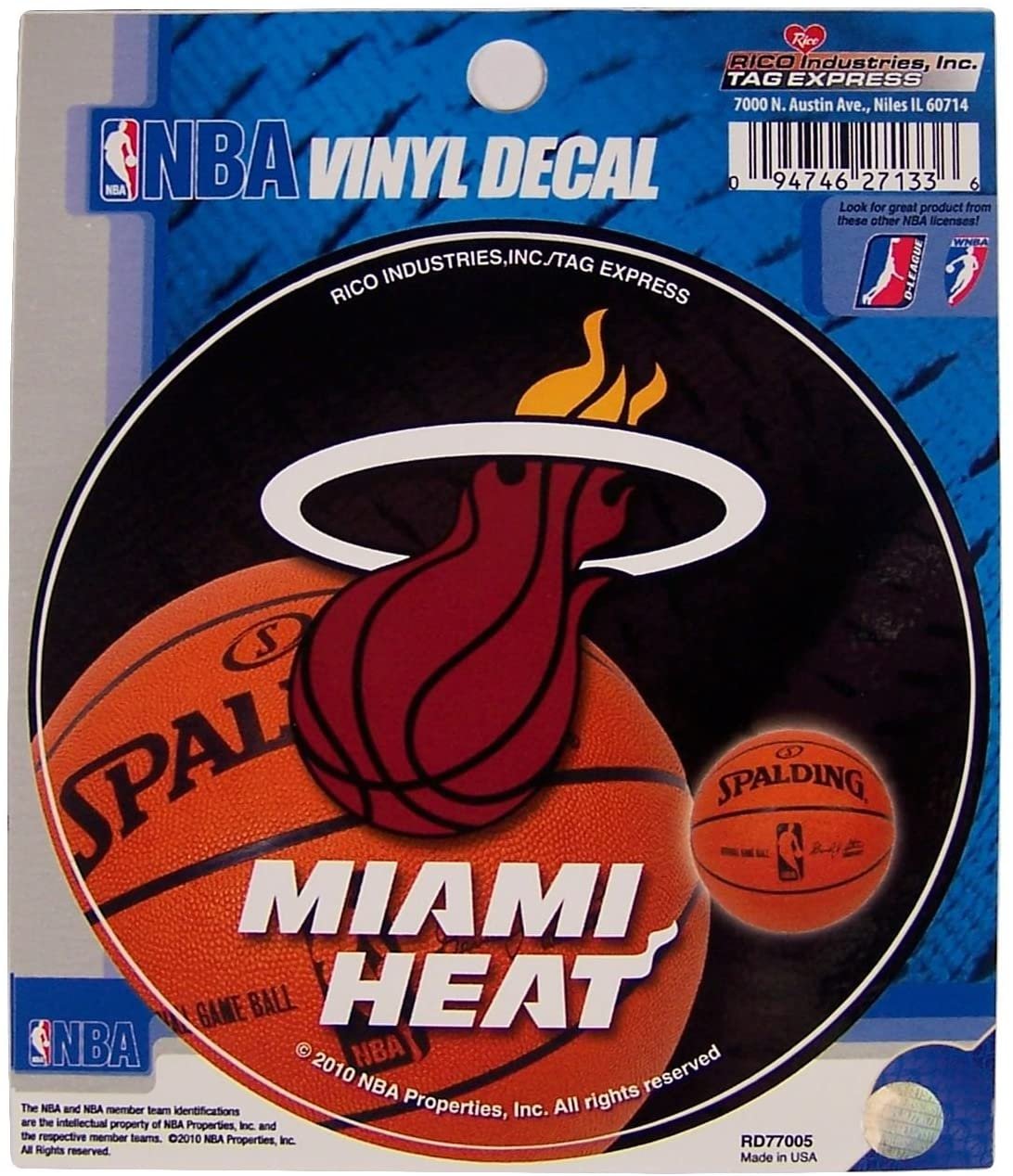 Miami Heat 4 Inch Round Decal Sticker Flat Vinyl by Fielders Choice