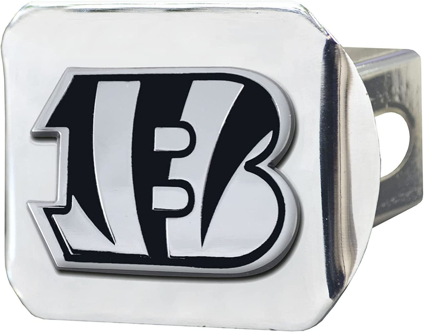 Cincinnati Bengals Hitch Cover Solid Metal with Chrome Metal Emblem 2" Square Type III by Fielders Choice