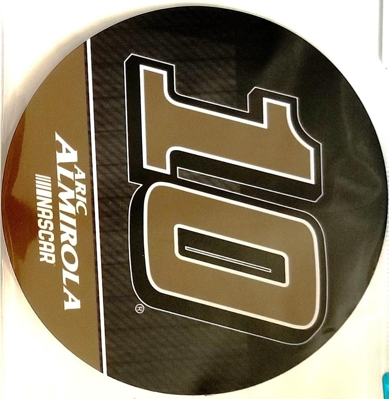 Aric Almirola #10 Magnet RR 4" Round Vinyl Auto Home Nascar Racing by Fielders Choice