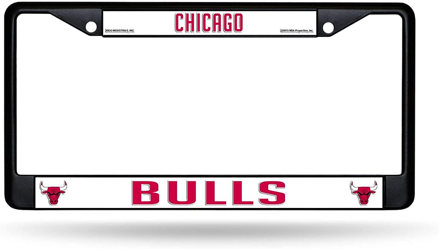 Rico Industries NBA Chicago Bulls Standard Chrome License Plate Frame by Fielders Choice