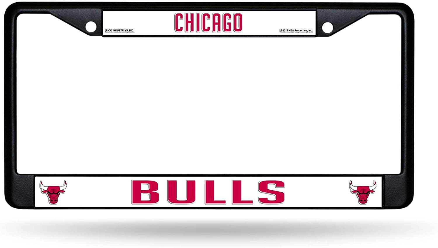 Rico Industries NBA Chicago Bulls Standard Chrome License Plate Frame by Fielders Choice