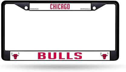 Rico Industries NBA Chicago Bulls Standard Chrome License Plate Frame by Fielders Choice