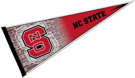 North Carolina State University Wolfpack Soft Felt Pennant, Primary Design, 12x30 Inch, Easy To Hang by Fielders Choice