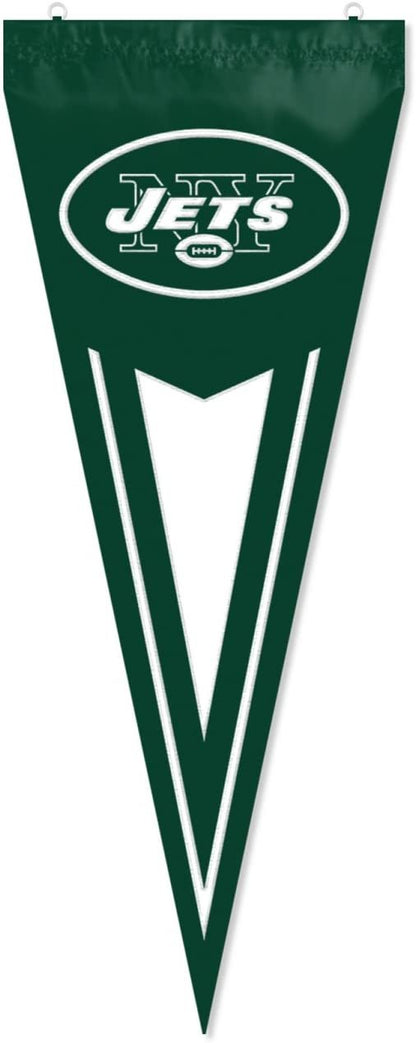 New York Jets 14x34 Inch Garden Flag Banner Yard Pennant Design Embroidered Outdoor by Fielders Choice