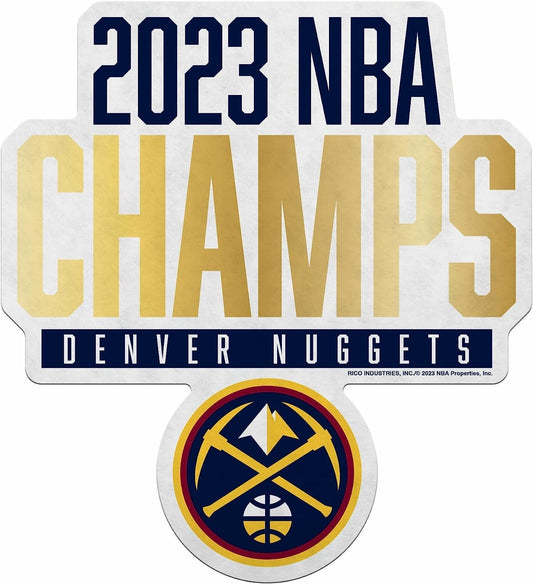 Denver Nuggets 2023 NBA Champions 18 Inch Shape Cut Pennant Home Decor Soft Felt by Fielders Choice