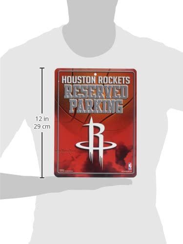 Houston Rockets 8.5-Inch by 11-Inch Metal Parking Sign Décor by Fielders Choice