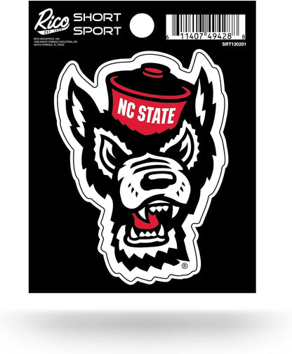 North Carolina State University Wolfpack 3 Inch Decal Sticker, Flat Vinyl Die Cut, Full Adhesive Backing by Fielders Choice