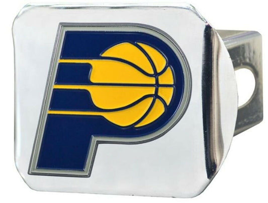 Indiana Pacers Hitch Cover Solid Metal with Raised Color Metal Emblem 2" Square Type III by Fielders Choice