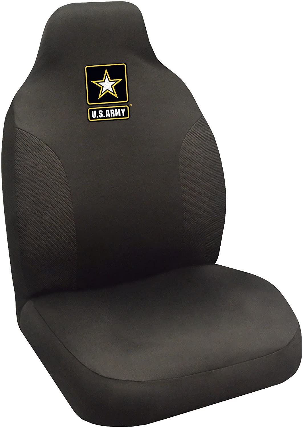 FANMATS - 15689 Military U.S. Army Seat Cover, 20" x 48"/Small, Black by Fielders Choice