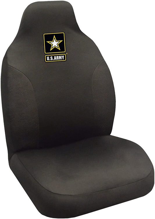 FANMATS - 15689 Military U.S. Army Seat Cover, 20" x 48"/Small, Black by Fielders Choice