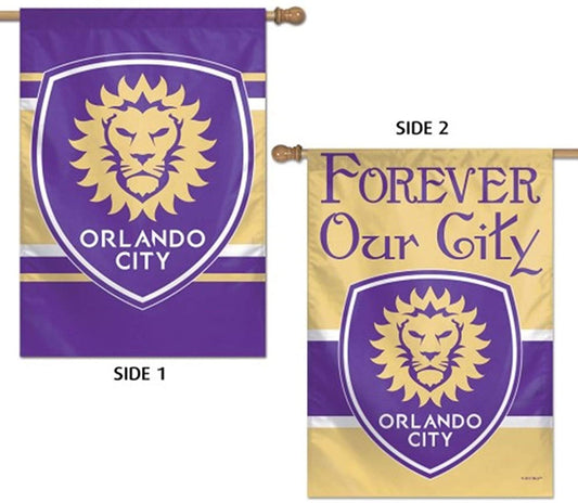Orlando City SC Lions WC Premium 2-Sided 28x40 Banner House Flag MLS Soccer Club by Fielders Choice