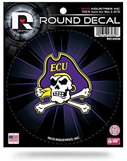 East Carolina Pirates 4" Round Decal University of by Fielders Choice