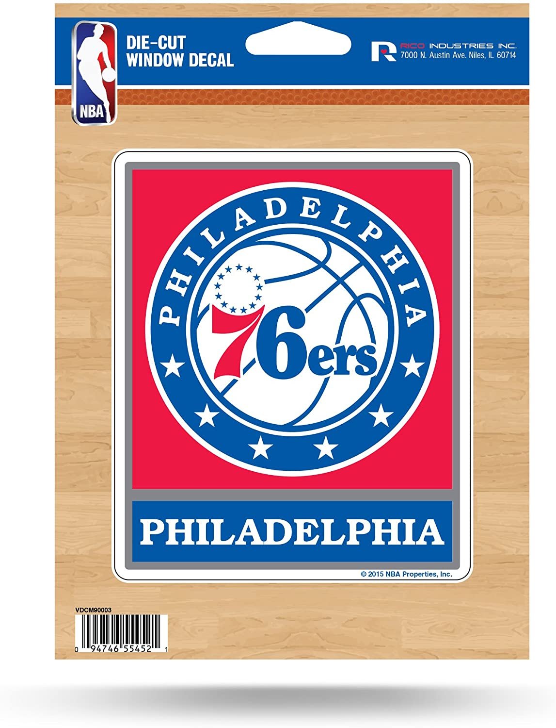 NBA Philadelphia 76ers Die Cut Vinyl Decal by Fielders Choice