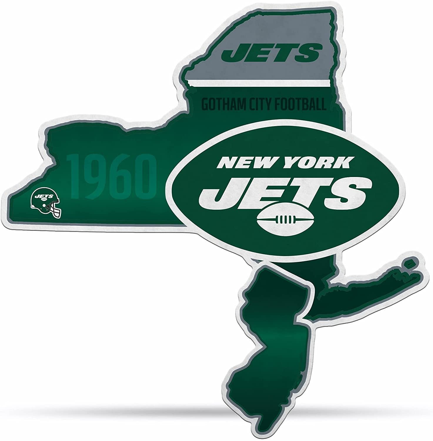 New York Jets Pennant State Shape 18 Inch Soft Felt by Fielders Choice