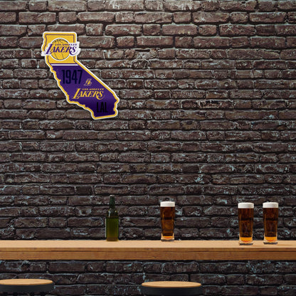 Los Angeles Lakers 18 Inch Pennant, State Design, Soft Felt by Fielders Choice
