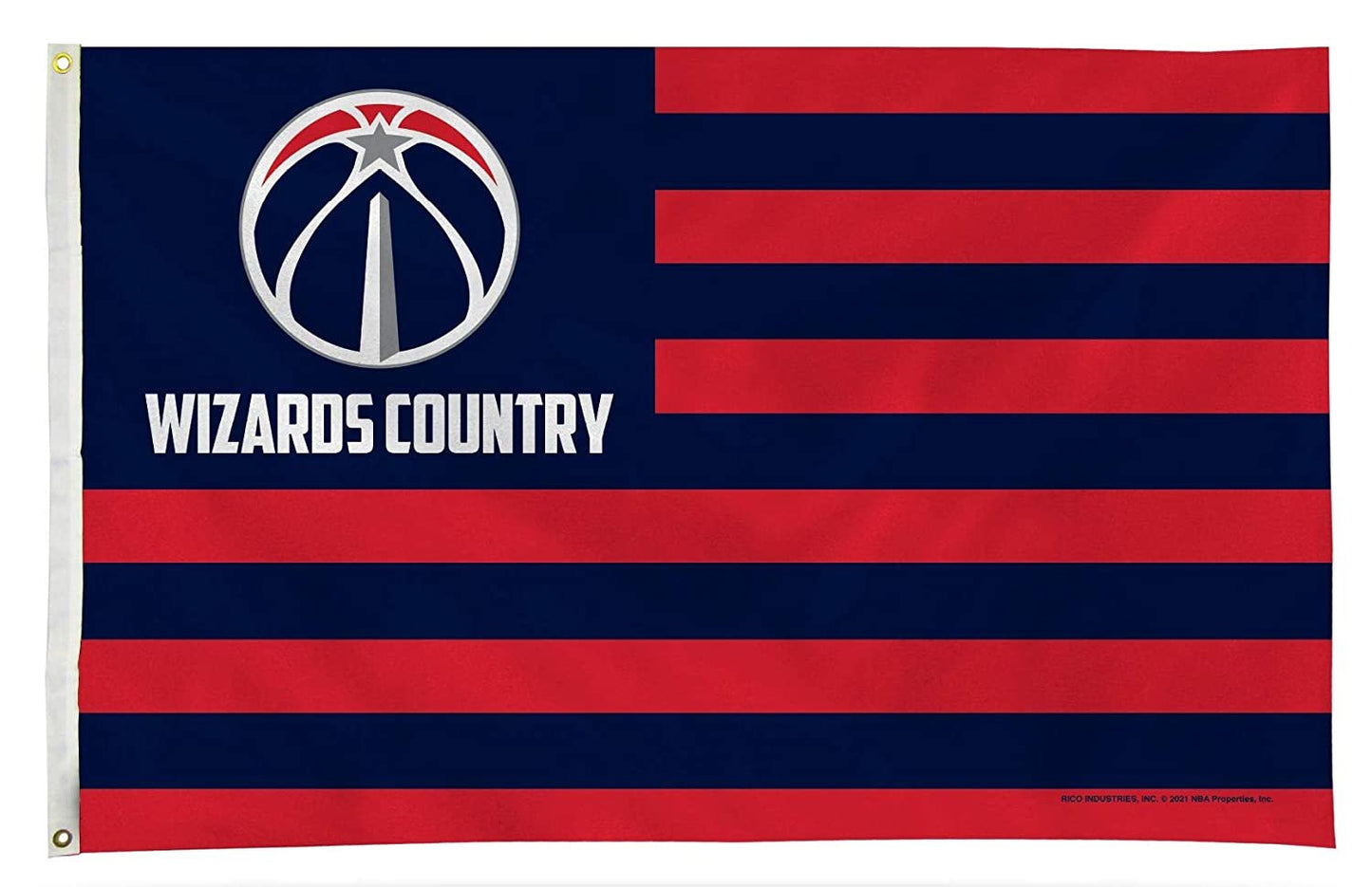 Washington Wizards Premium 3x5 Feet Flag Banner, Country Design, Metal Grommets, Outdoor Use, Single Sided by Fielders Choice