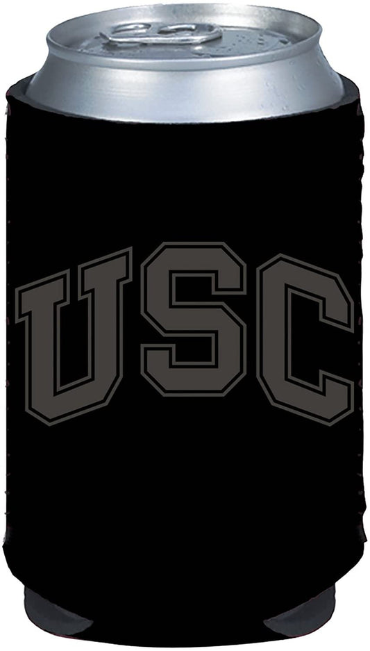 USC Trojans Southern Cal 2-Pack Black Tonal CAN Beverage Insulator Neoprene Holder Cooler Decal University of by Fielders Choice