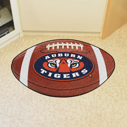 Auburn University Tigers Floor Mat Area Rug, 20x32 Inch, Non-Skid Backing, Football Design by Fielders Choice