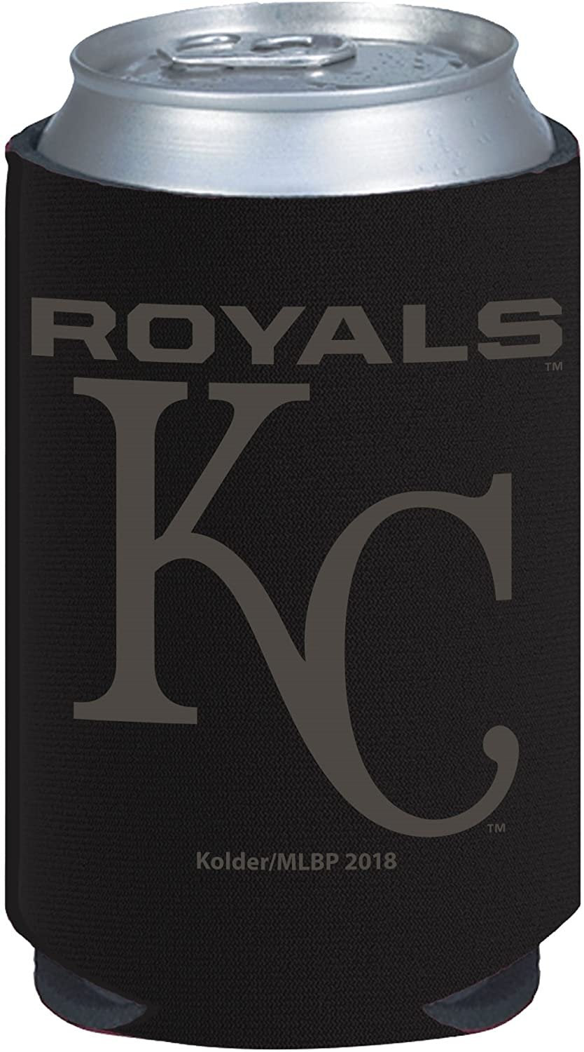 Kansas City Royals 2-Pack Black Tonal CAN Beverage Insulator Neoprene Holder Cooler Baseball by Fielders Choice