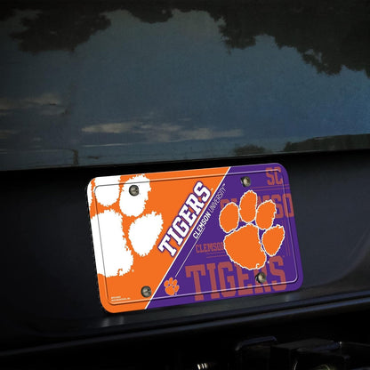 Clemson University Tigers Metal Tag License Plate, 12x6 Inch, Pre-drilled Holes by Fielders Choice