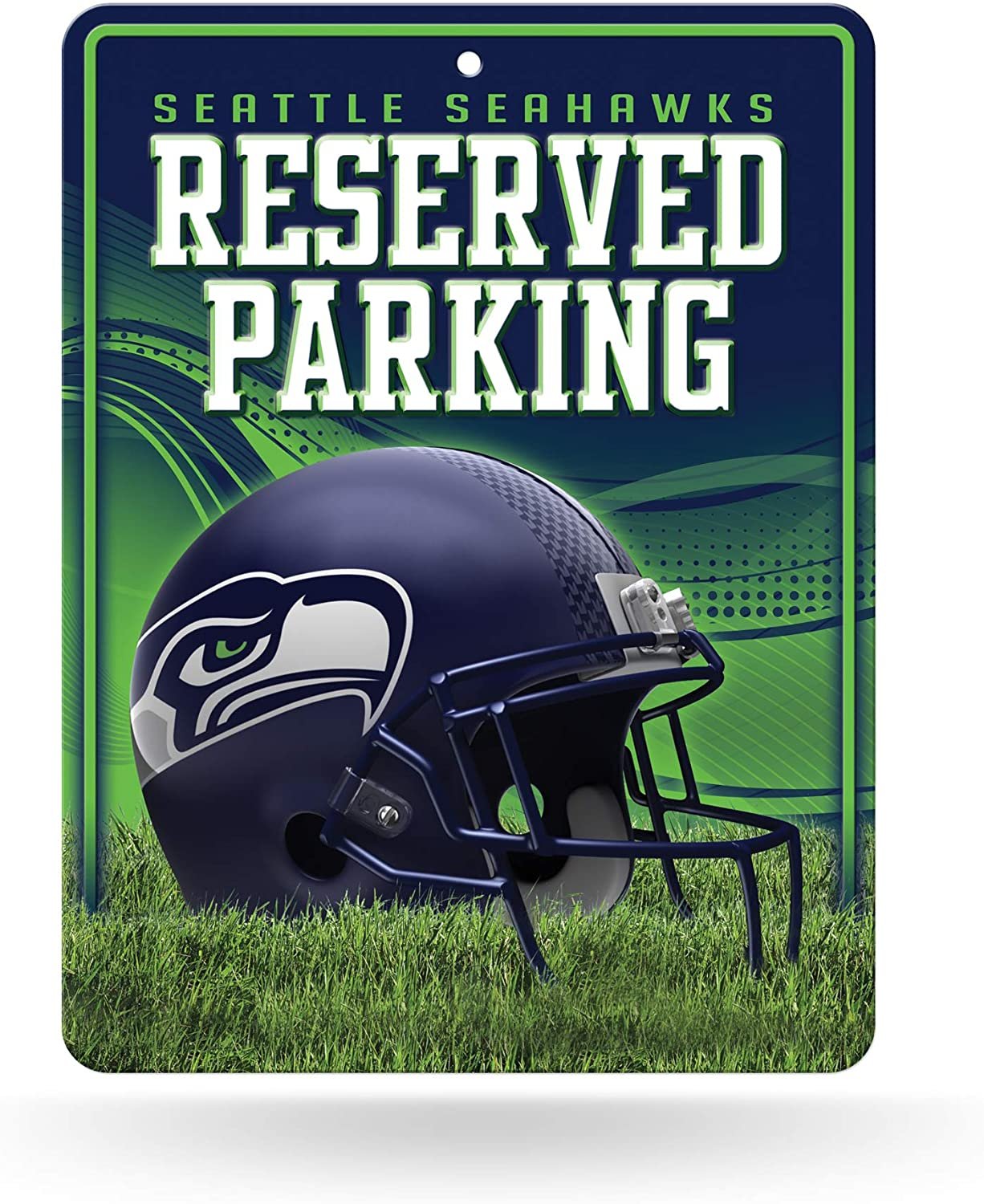 Seattle Seahawks 8-Inch by 11-Inch Metal Parking Sign Décor by Fielders Choice
