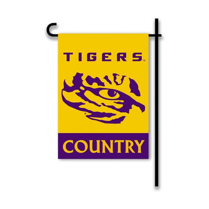 Louisiana State University LSU Tigers Premium Double Sided Garden Flag, 13x18 Inch, Display Pole Sold Separately by Fielders Choice