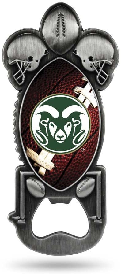 Colorado State University Rams Metal Pewter Magnetic Bottle Opener, Party Starter Design by Fielders Choice