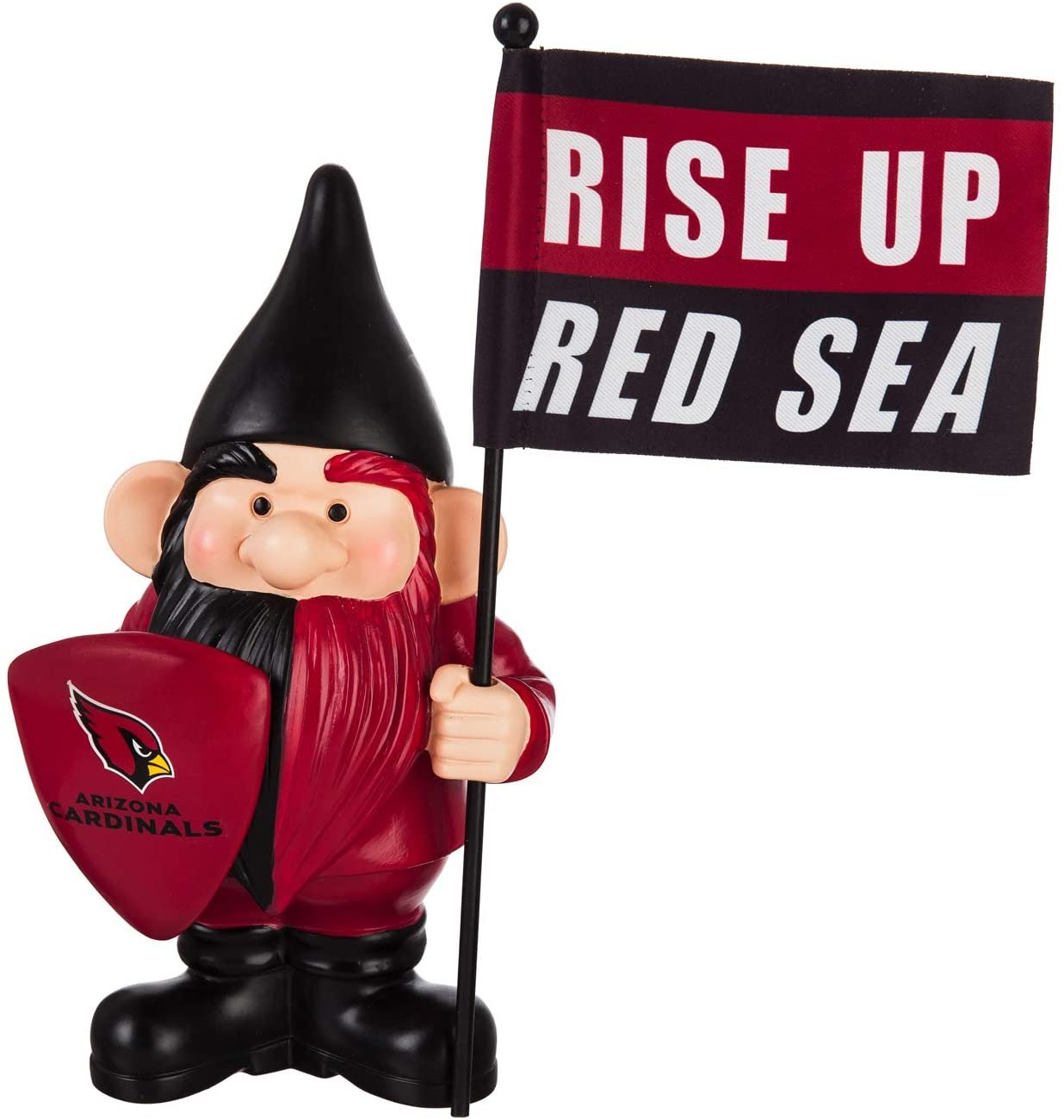 Arizona Cardinals 10 Inch Outdoor Garden Gnome, Includes Team Flag by Fielders Choice